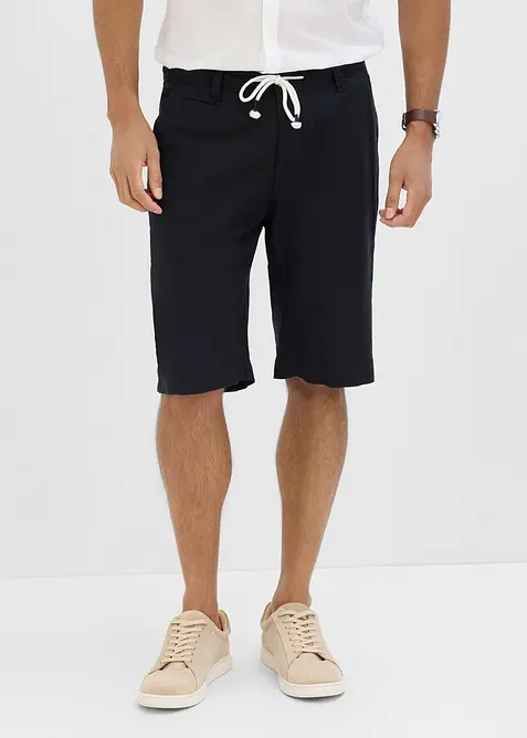Bermudashorts i luftig  linmiks, Regular Fit, bonprix