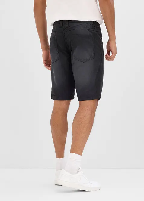 Bermudashorts i lett, farget denim med stretchlinning, Regular fit (2-pack), bonprix