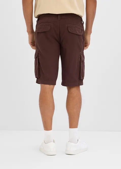 Bermudashorts i lett, farget denim med stretchlinning, Relaxed fit, bonprix