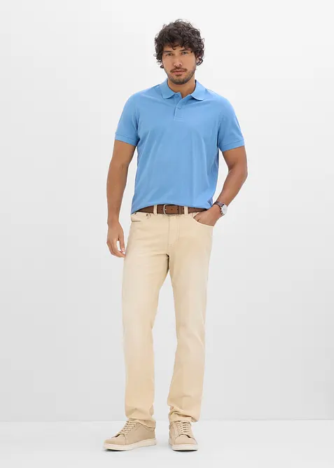 Regular fit-jeans i lett, farget denim med stretchlinning, straight, bonprix