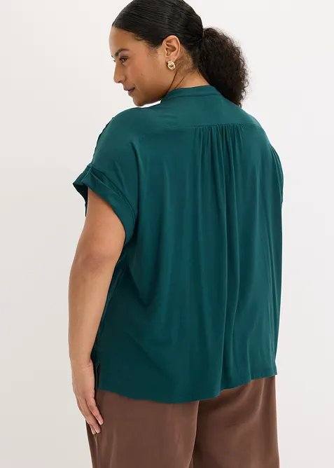 Trikotbluse i myk viskosemiks, bonprix