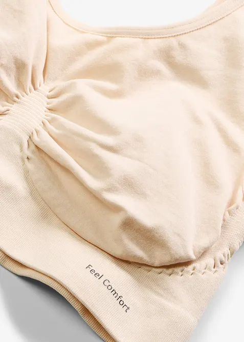 Feel Comfort Seamless-BH-topp (2-pack), bonprix