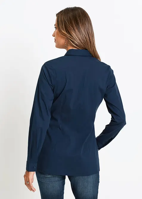 Lang stretchbluse, bonprix