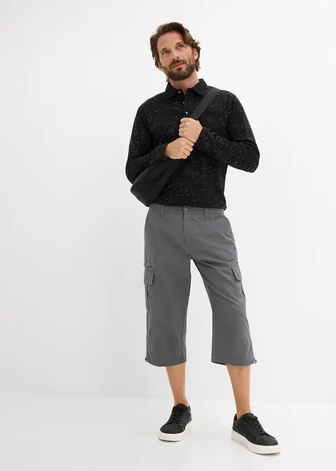 Regular Fit-cargo-bermudashorts i 100% bomull, lang, bonprix