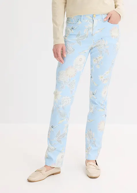 M&oslash;nstret bukse med stretch, bonprix