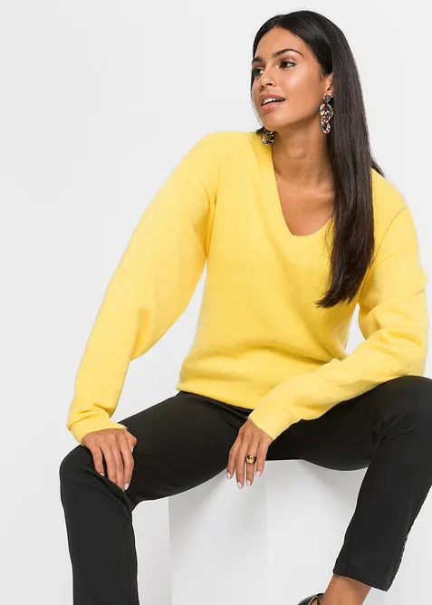 Oversized strikkegenser, bonprix