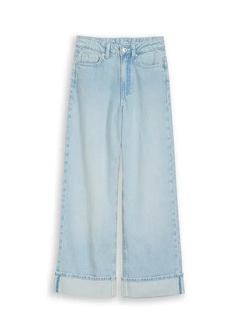 Wide-leg-jeans Mid Waist fra Tom Tailor, Tom Tailor