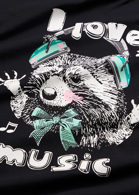 Kort nattkjole i 100% &oslash;kologisk bomull, bonprix