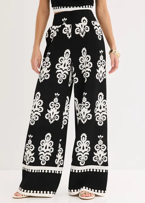 High Waist-jerseybukse, bonprix