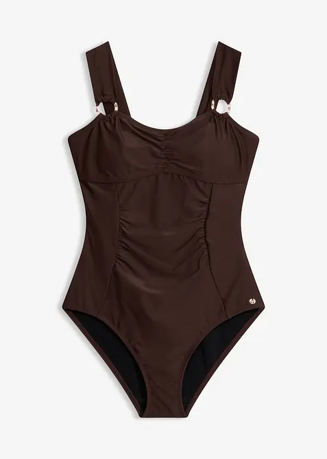 Light shape badedrakt med gullfargede detaljer, bonprix