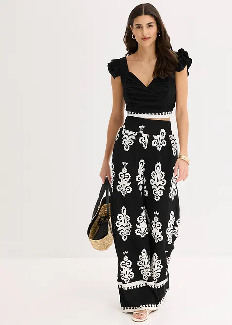 High Waist-jerseybukse, bonprix