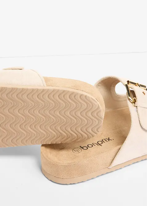 Slip in-sandaler med spenne, bonprix