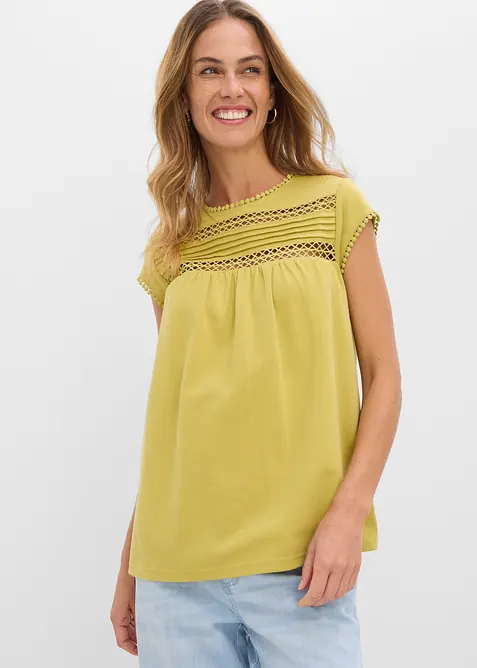 Topp i 100% &oslash;kologisk bomull, bonprix