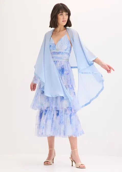 Stola med sateng, bonprix