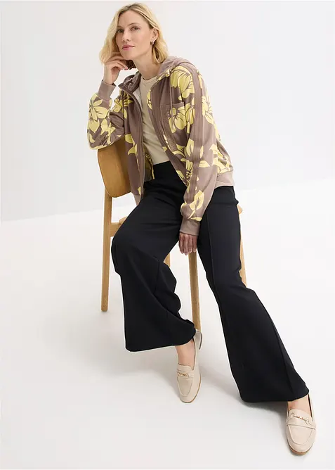 Sweatjakke med bomull, bonprix