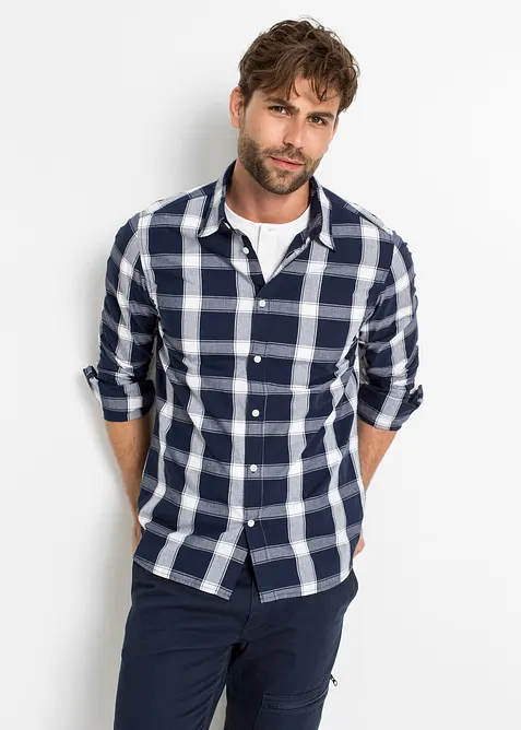 Langermet skjorte i 100% bomull, bonprix