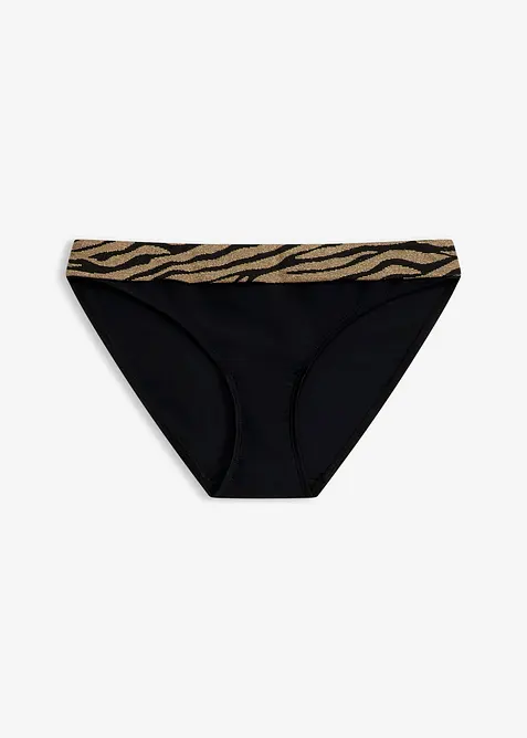 Bikinibukse med glansfullt materiale, bonprix