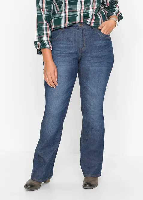Varmende bootcut-jeans High Waist, bonprix