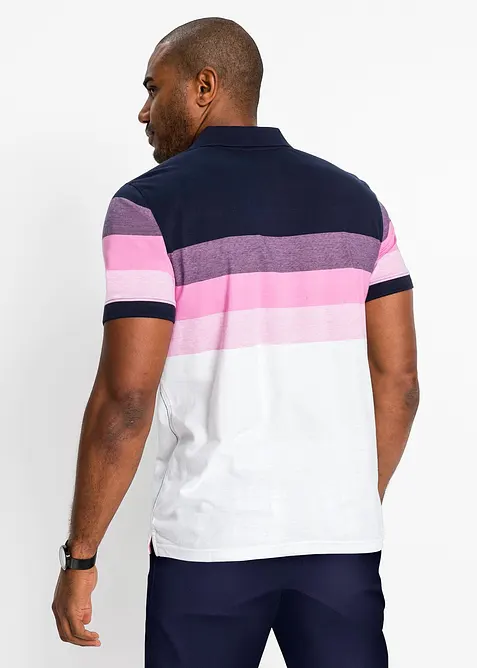 Poloskjorte i jersey i 100% &oslash;kologisk bomull, bonprix