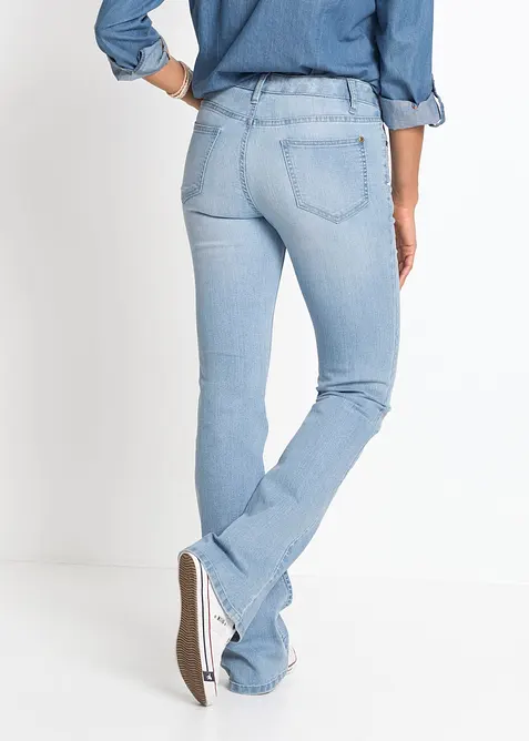 Bootcut-jeans Mid Waist, Komfort-Stretch, bonprix