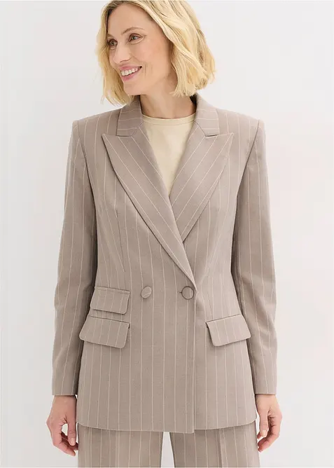 Blazer med n&aring;lestripe-m&oslash;nster, bonprix