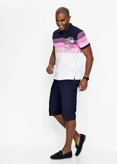Poloskjorte i jersey i 100% &oslash;kologisk bomull, bonprix