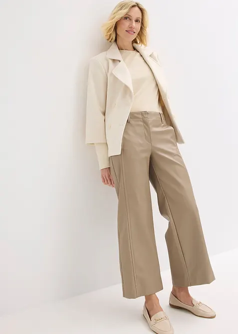 Culotter i imitert skinn, bonprix