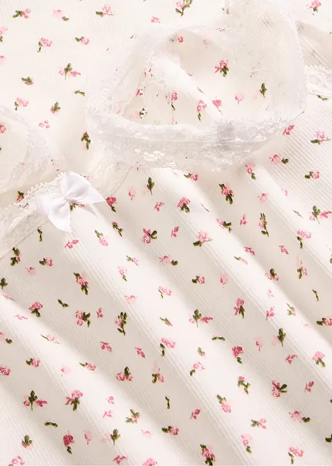 Nattkjole i ribbemateriale, bonprix