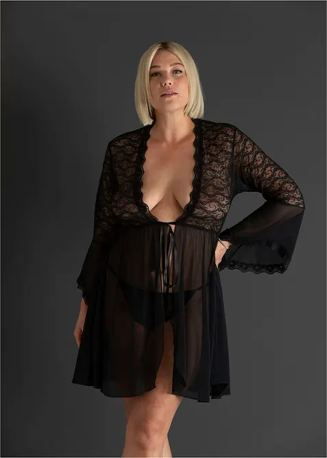 Kimono og stringtruse (2-delt sett), bonprix