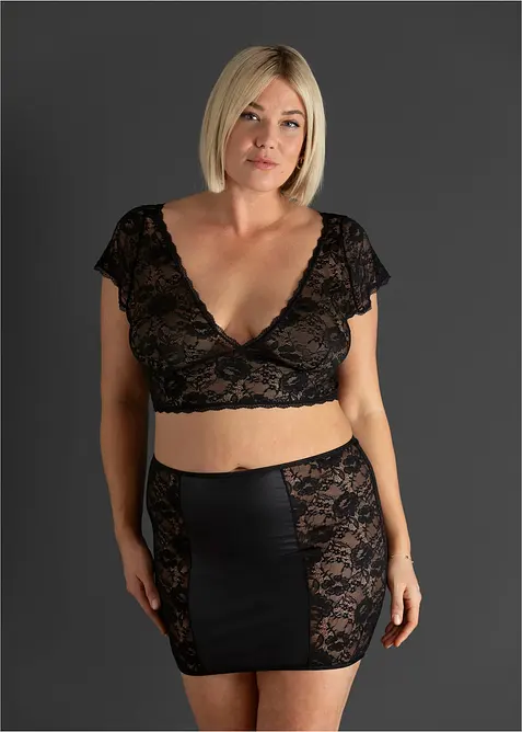 BH-topp og skj&oslash;rt (2-delt sett), bonprix