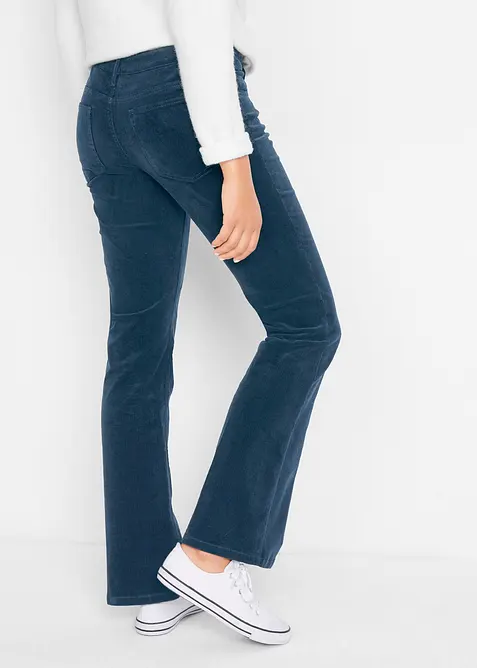 Stretch-cordbukse, Bootcut, bonprix