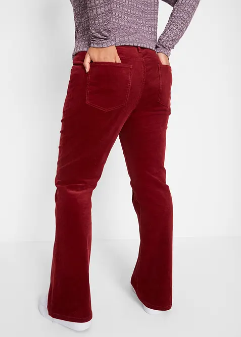 Stretch-cordbukse, Bootcut, bonprix