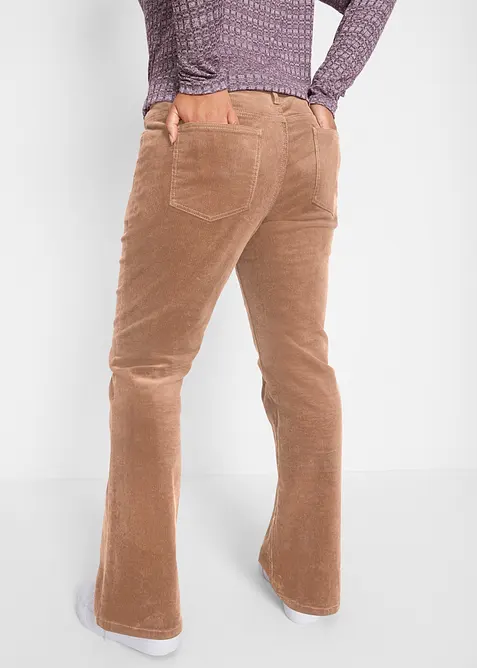 Stretch-cordbukse, Bootcut, bonprix