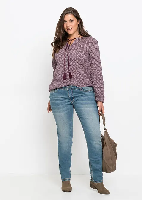 Straight-jeans Mid Waist, Stretch, bonprix