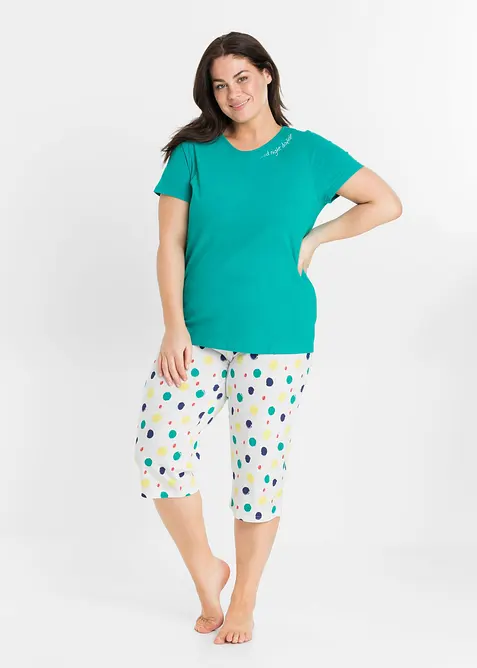 Pyjamas i 100% bomull, bonprix