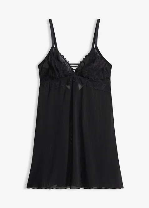 Neglisj&eacute; uten spiler med hjerteblonder, bonprix