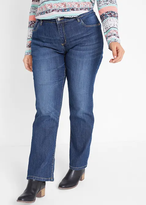 Straight-jeans Mid Waist, Stretch, bonprix