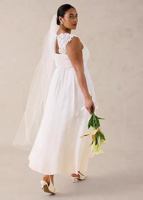 Selskapskjole med blonder, bonprix