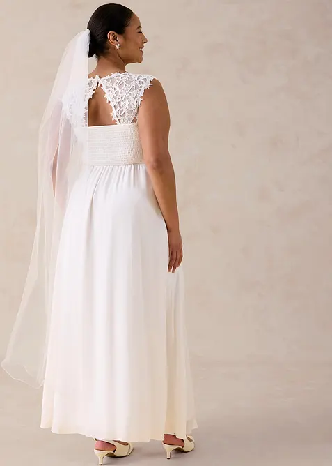 Selskapskjole med blonder, bonprix