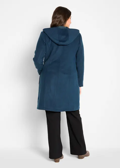 Duffelcoat i ullstil, bonprix
