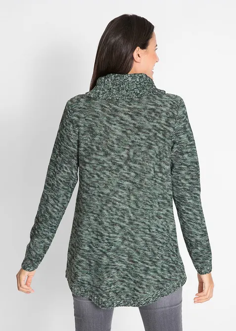 Lang poncho-genser, lange ermer, bonprix