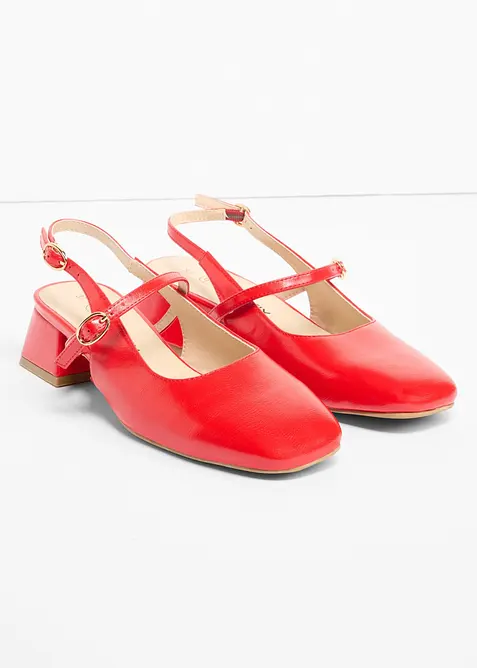 Slingbacks med remmer, bonprix