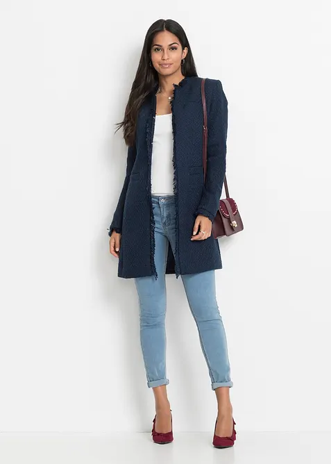 Lang boucl&eacute;blazer, bonprix