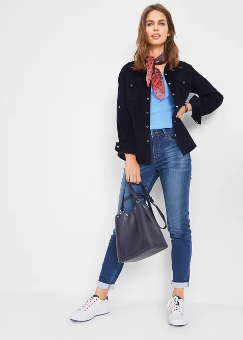 Termojeans med myk innside, Boyfriend, bonprix