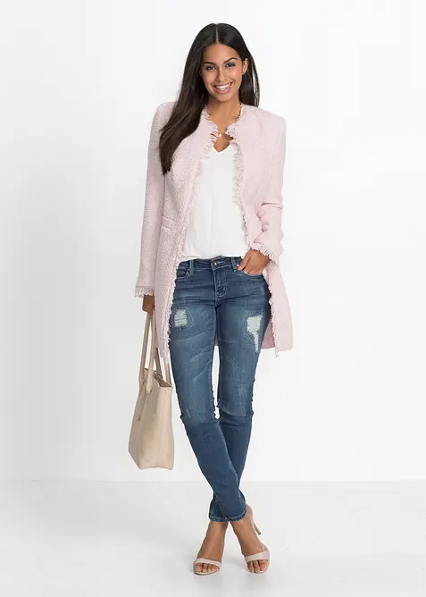 Lang boucl&eacute;blazer, bonprix