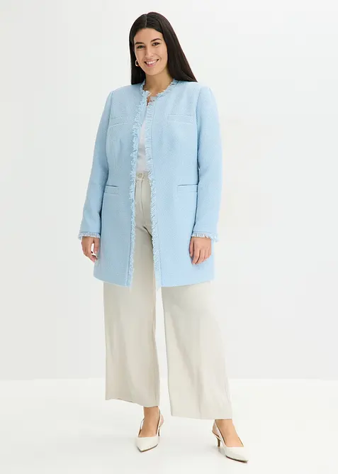 Lang boucl&eacute;blazer, bonprix