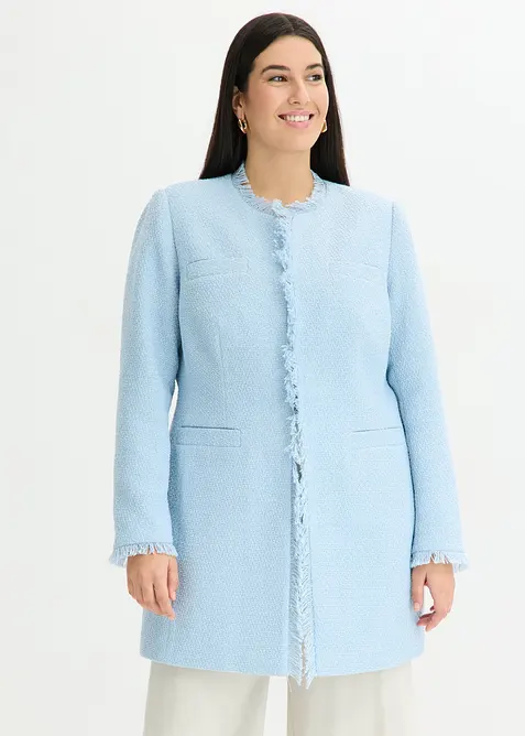 Lang boucl&eacute;blazer, bonprix
