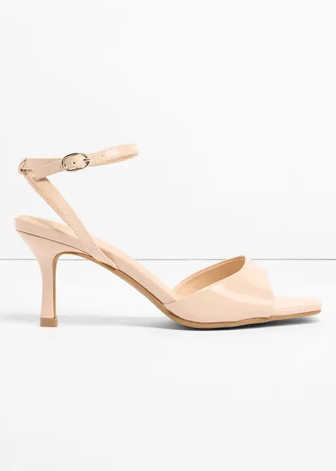 Sandaler med remmer i lakkstil, bonprix