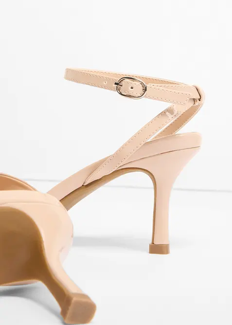 Sandaler med remmer i lakkstil, bonprix