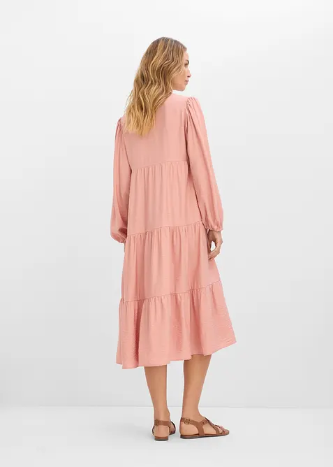 Midikjole i myk viskosemiks, bonprix